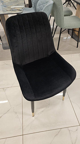 Стул на металлокаркасе Seda 01 blue / gold / black из шоурума 8